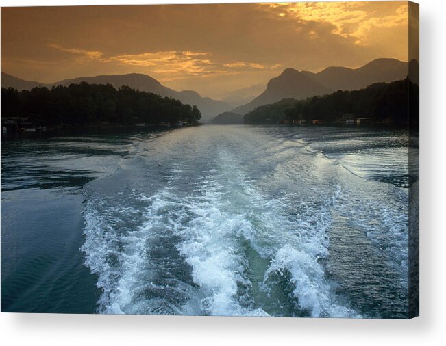 North Carolina Acrylic Print featuring the photograph Lake Lure, Nc by Bruce Roberts