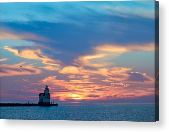 Lighthouse Acrylic Print featuring the photograph Lake Spirits Rising by Bill Pevlor