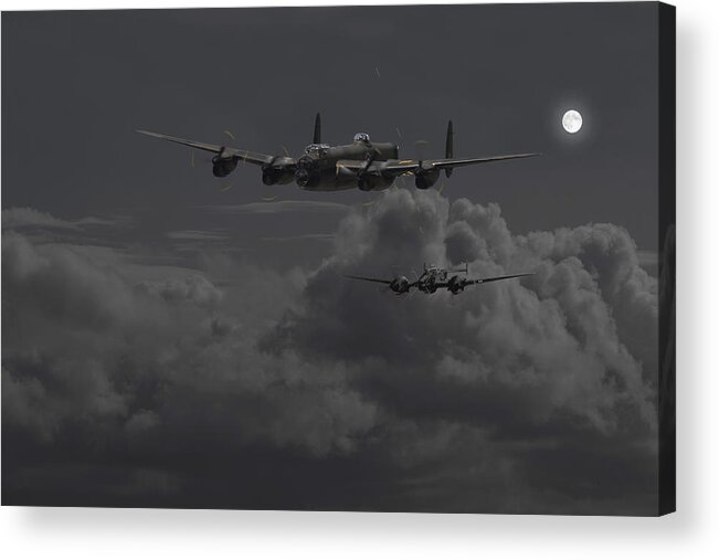 Aircraft Acrylic Print featuring the photograph Lancaster- Night Hunter by Pat Speirs