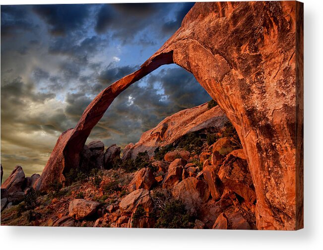 Travel Acrylic Print featuring the photograph Landscape Arch by Darren Bradley