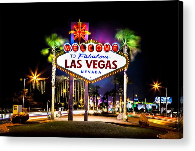 Las Vegas Acrylic Print featuring the photograph Las Vegas Sign by Az Jackson