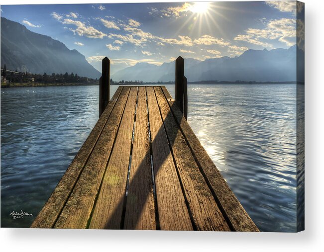Jetty Acrylic Print featuring the photograph Launch by Andrew Dickman