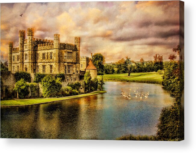 Leeds Acrylic Print featuring the photograph Leeds Castle Landscape by Chris Lord