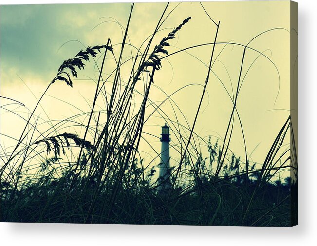 Lighthouse Acrylic Print featuring the photograph Lighthouse in the distance by Laurie Perry