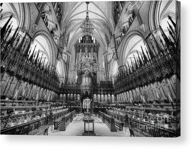 2012 Acrylic Print featuring the photograph Lincoln Cathedral the Choir II by Jack Torcello