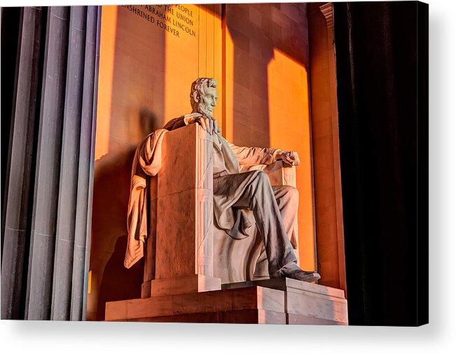 Abraham Lincoln Acrylic Print featuring the photograph Lincoln by Walt Baker