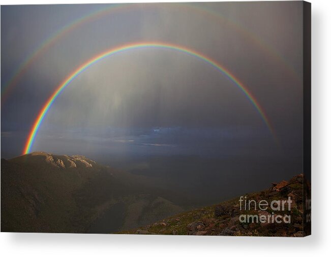 Rainbows Acrylic Print featuring the photograph Lincoln's Double by Jim Garrison