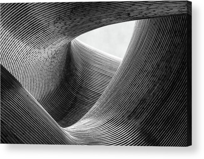 Abstract Acrylic Print featuring the photograph Lines by Peter Pfeiffer