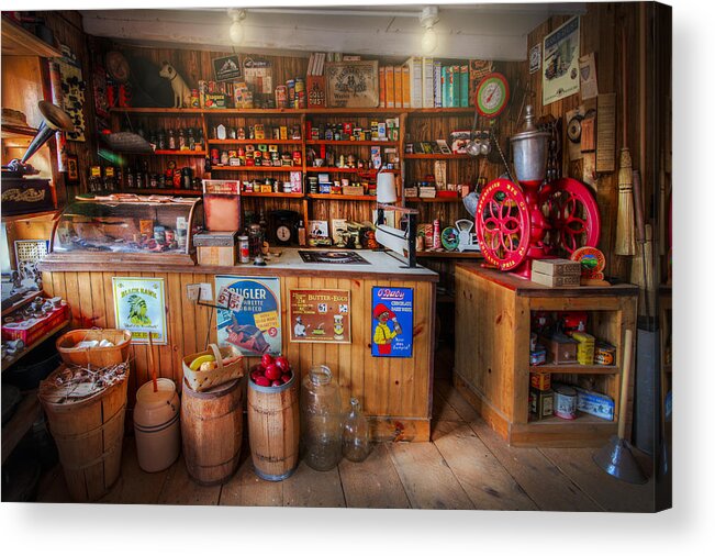 1950s Acrylic Print featuring the photograph Little Country Grocery by Debra and Dave Vanderlaan