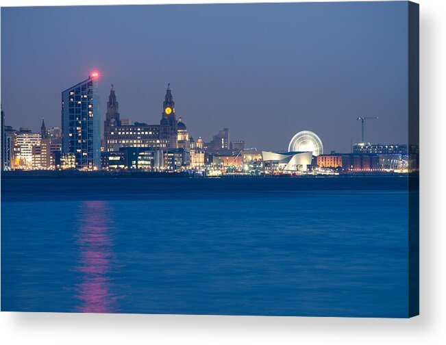 3 Graces Acrylic Print featuring the photograph Liverpool Waterfront by Spikey Mouse Photography