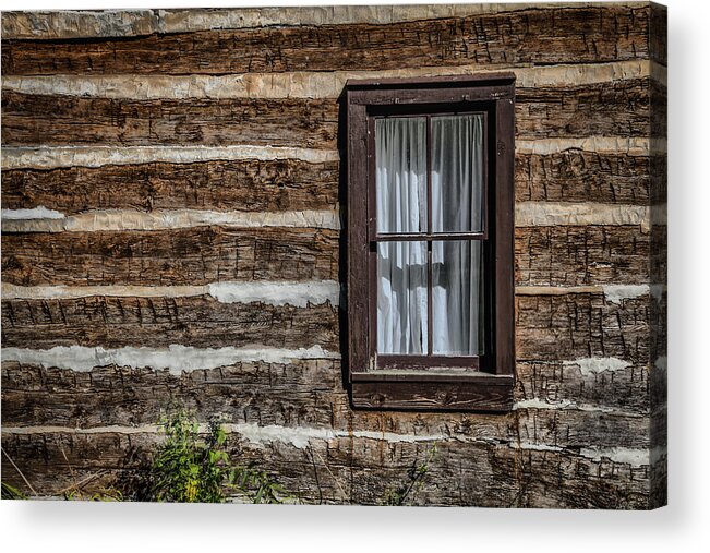 Log Cabin Acrylic Print featuring the photograph Log Cabin by Ray Congrove