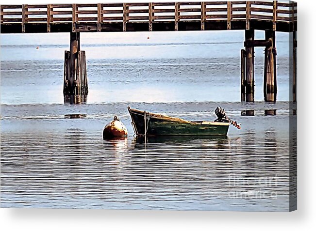 Boat Acrylic Print featuring the photograph Lone Boat by Janice Drew