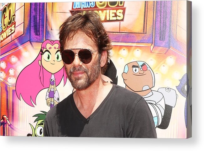 People Acrylic Print featuring the photograph Los Angeles Premiere Of Warner Bros. Animations' 'Teen Titans Go! To The Movies' - Arrivals by Michael Tran