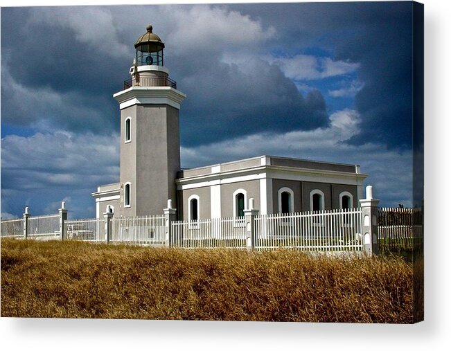 Puerto Rico Acrylic Print featuring the photograph Los Morillos Lighthouse by Ricardo J Ruiz de Porras