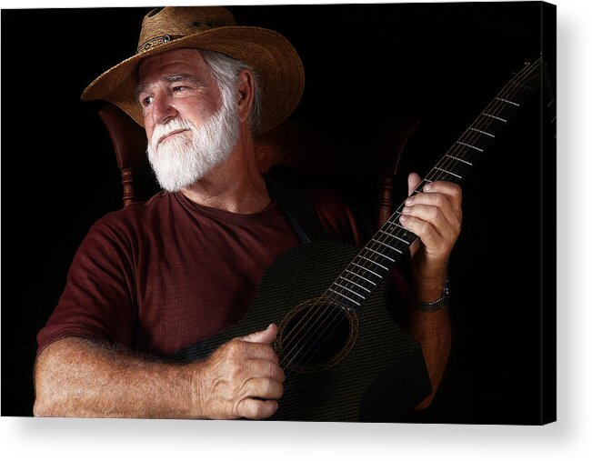 Guitar Acrylic Print featuring the photograph Lost in Song by Daniel George