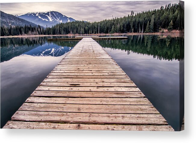 Beautiful Acrylic Print featuring the photograph Lost Lake Dock by James Wheeler