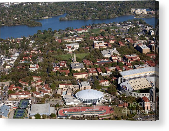 National Collegiate Athletic Association Acrylic Print featuring the photograph Louisiana State University Campus by Bill Cobb