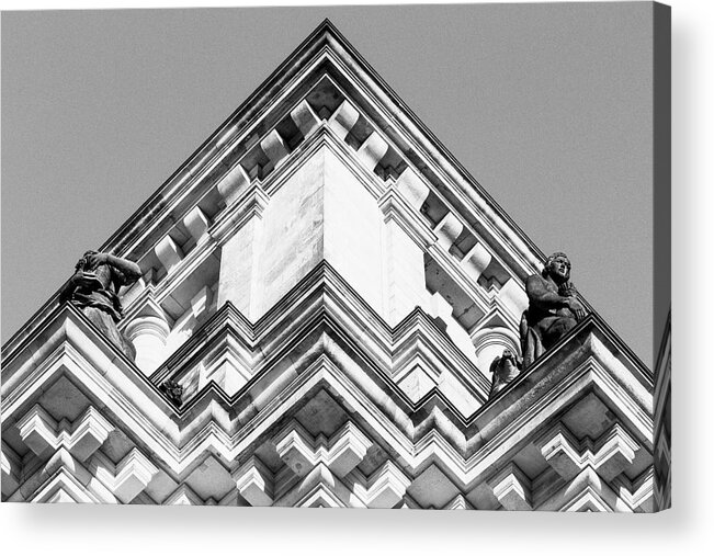 Berlin Acrylic Print featuring the photograph Low Angle View Of Parliament Building by Norman Posselt