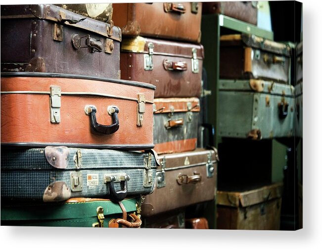 Netherlands Acrylic Print featuring the photograph Luggage Sets For Travel by Paul Biris