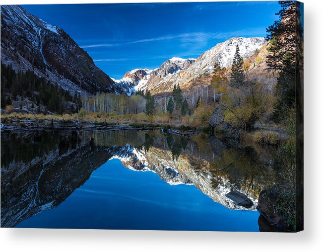 Lundy Canyon Acrylic Print featuring the photograph Lundys reflection by Tassanee Angiolillo