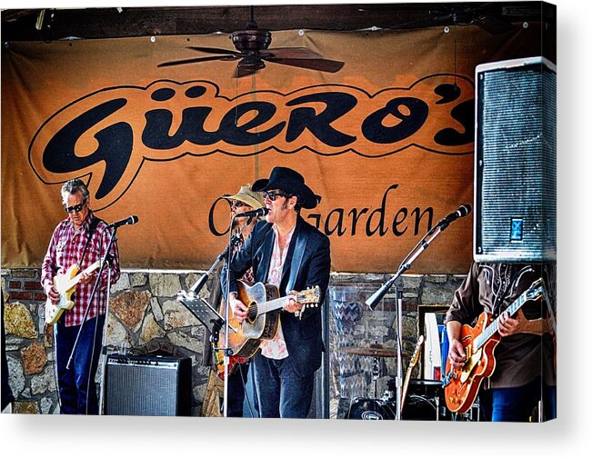 Texas Band Acrylic Print featuring the photograph M Webb and The Swindles by Kristina Deane