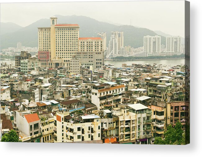 Tranquility Acrylic Print featuring the photograph Macau Overview by Craig Saewong