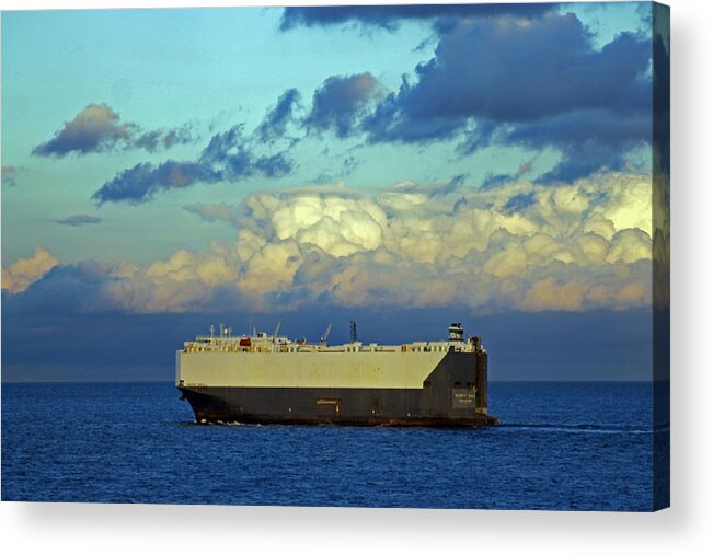 Maersk Wave Acrylic Print featuring the photograph Maersk Wave by Tony Murtagh