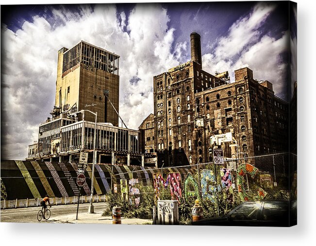 Street Scene Acrylic Print featuring the photograph Magic in Williamsburg, Brooklyn, New York by Madeline Ellis