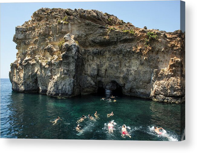 Swimming Acrylic Print featuring the photograph Maltese Crystal Clear Waters by Focus Fotos