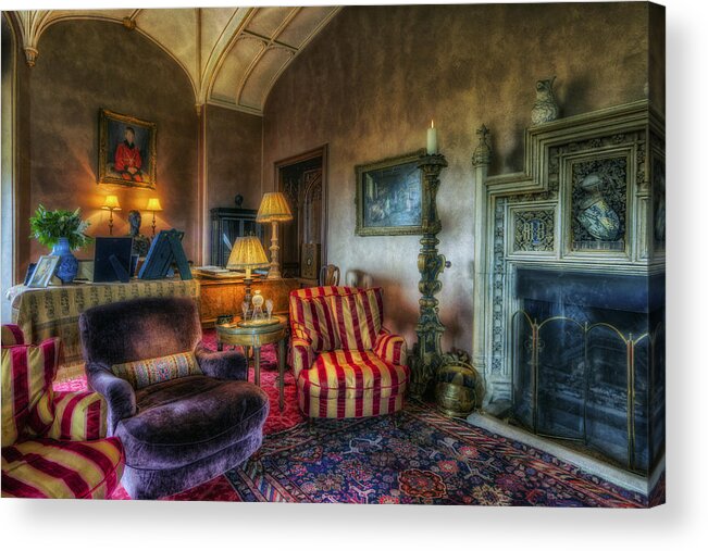 Lounge Acrylic Print featuring the photograph Mansion Lounge by Ian Mitchell