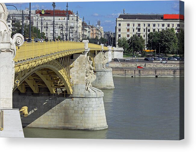 Budapest Acrylic Print featuring the photograph Margaret Bridge Budapest by Tony Murtagh