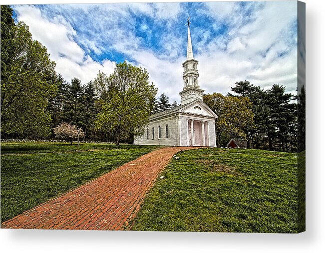 Martha- Mary Chapel Acrylic Print featuring the photograph Martha- Mary Chapel by Constantine Gregory