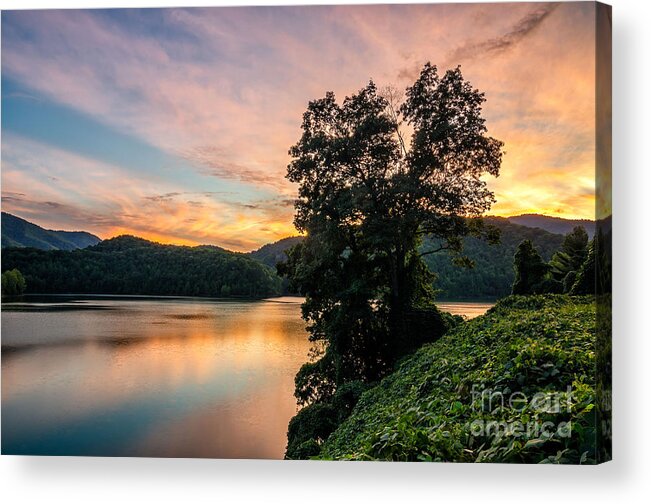 Sunset Acrylic Print featuring the photograph Martins Fork sunset by Anthony Heflin