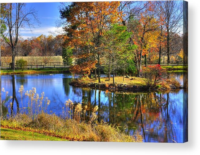 Maryland Acrylic Print featuring the photograph Maryland Country Roads - Autumn Respite No. 1 - Stronghold Sugarloaf Mountain Frederick County MD by Michael Mazaika