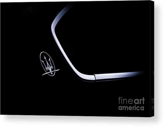 Maserati Acrylic Print featuring the photograph Maserati Quattroporte by Tim Gainey