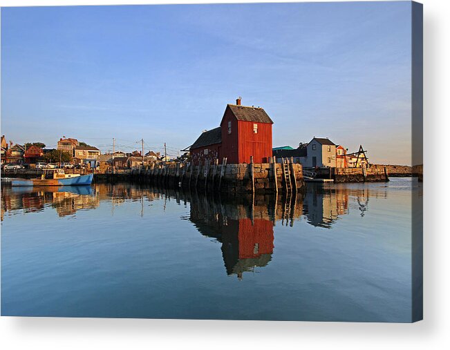 Rockport Acrylic Print featuring the photograph Massachusetts Rockport Harbor by Juergen Roth