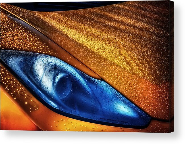 Exotic Acrylic Print featuring the photograph McLaren Dew by Michael White