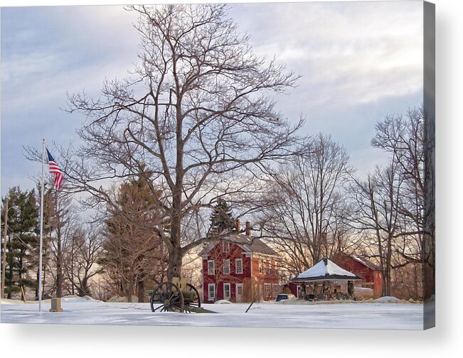 Meetinghouse Hill Acrylic Print featuring the photograph Meetinghouse Hill by Donna Doherty