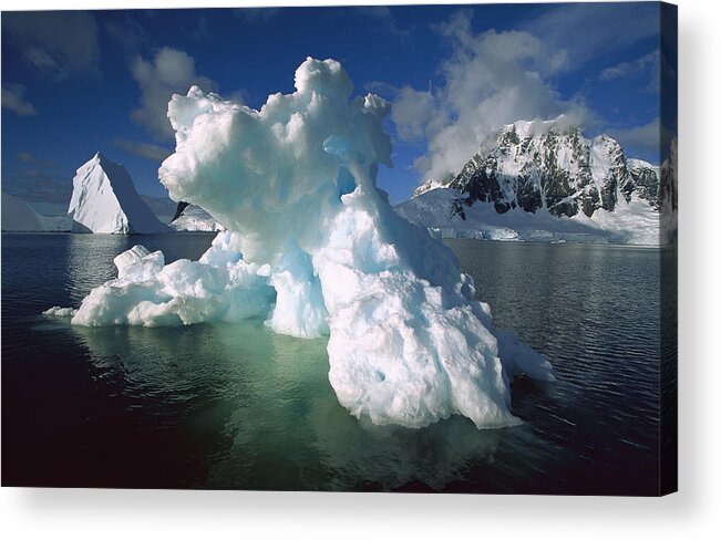 Feb0514 Acrylic Print featuring the photograph Melting Iceberg Lemaire Channel by Colin Monteath