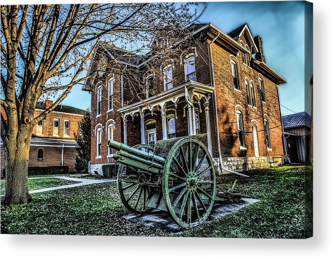 Cannon Acrylic Print featuring the photograph Memorial Cannon by Ray Congrove