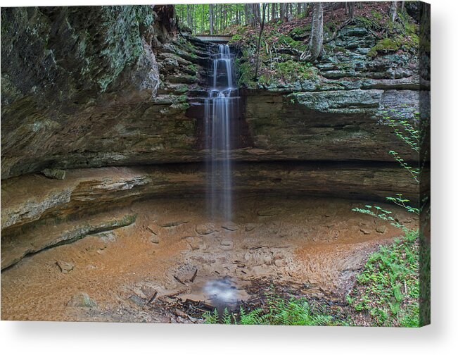 Munising Michiganwaterfallsmichigan Waterfallsmemorial Falls Acrylic Print featuring the photograph Memorial Falls by Gary McCormick