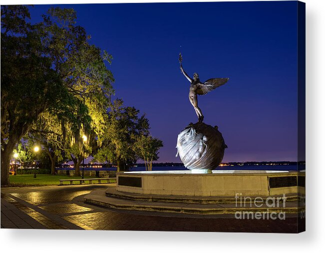 Memorial Park Acrylic Print featuring the photograph Memorial Park Jacksonville Florida by Dawna Moore Photography
