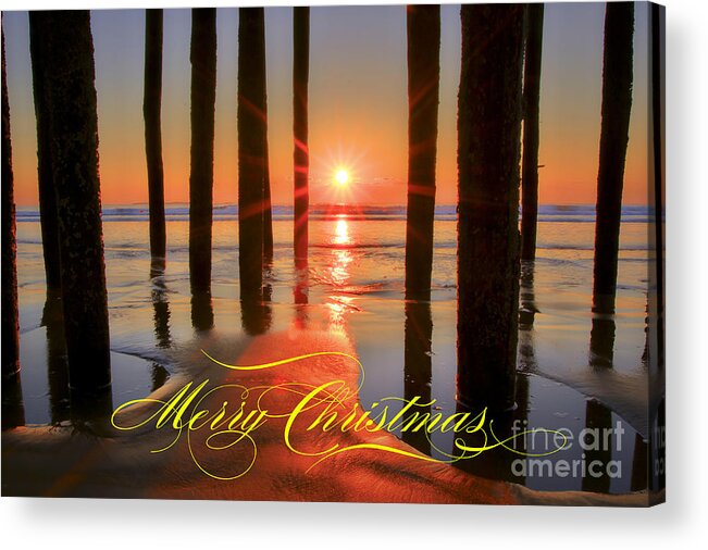 Christmas Acrylic Print featuring the photograph Merry Christmas Sunrise by Brenda Giasson