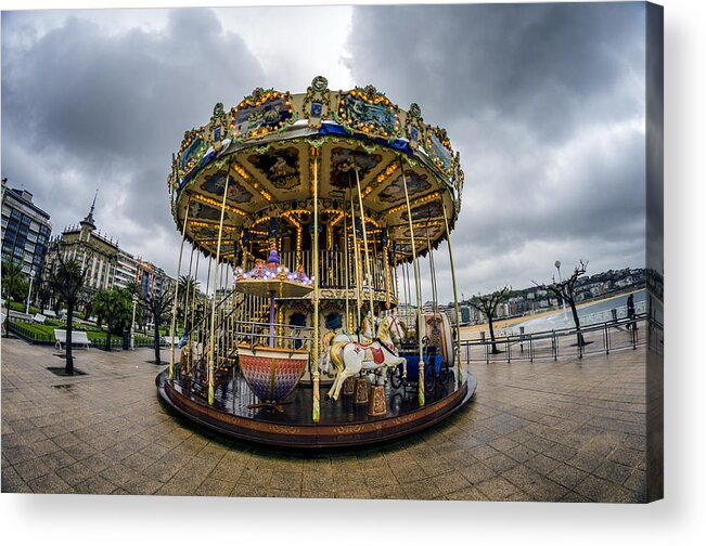 Merry Acrylic Print featuring the photograph Merry-go-Round by Pablo Lopez