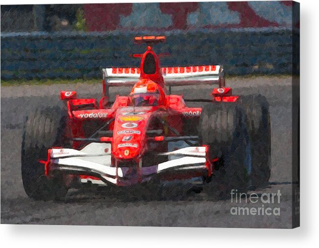 Clarence Holmes Acrylic Print featuring the photograph Michael Schumacher Canadian Grand Prix I by Clarence Holmes