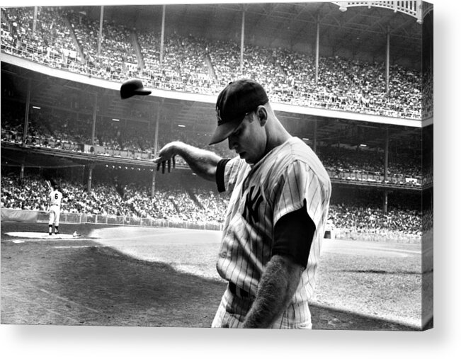 #faatoppicks Acrylic Print featuring the photograph Mickey Mantle by Gianfranco Weiss