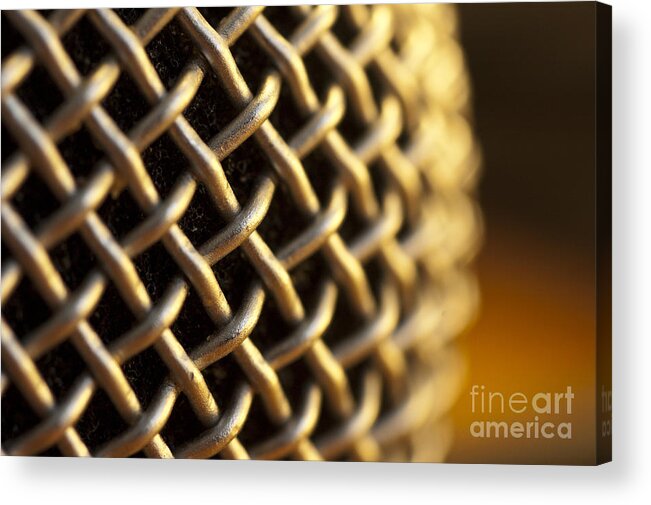 Microphone Acrylic Print featuring the photograph Microphone 3 by Micah May
