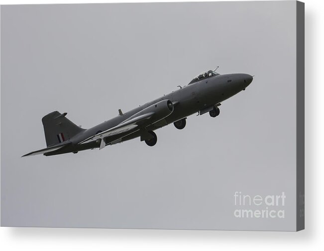 Canberra Acrylic Print featuring the photograph Mid-Air Canberra by Airpower Art