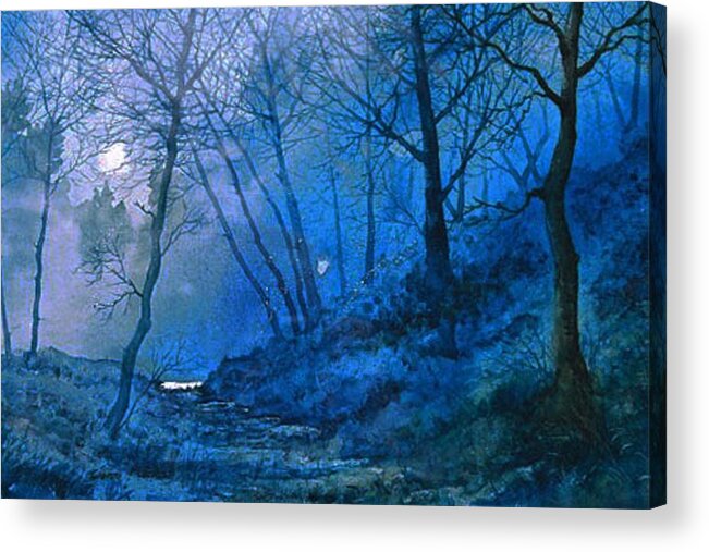 Nocturne Acrylic Print featuring the painting Midsummer Night's Dream by Glenn Marshall