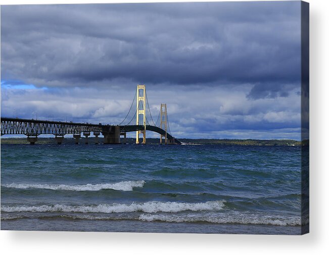 Mighty Mack Bridge Acrylic Print featuring the photograph Mighty Mack Bridge by Rachel Cohen